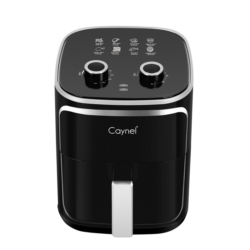 Caynel 5 Quart Compact Air Fryer,1400W Compact NonStick Dishwasher